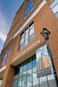 Door of VCUHS Critical Care Hospital